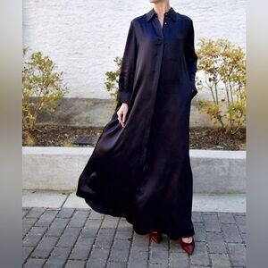 NWT $895 TWP Jennys Silk Shirtdress Maxi Dress Gown